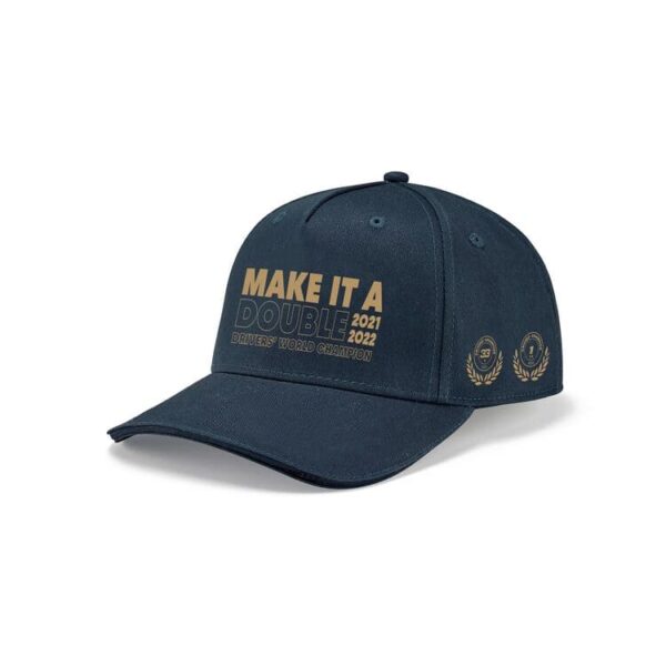 GORRA RED BULL MAX VERSTAPPEN MAKE IT A DOUBLE CHAMPION 2022 - Imagen 3