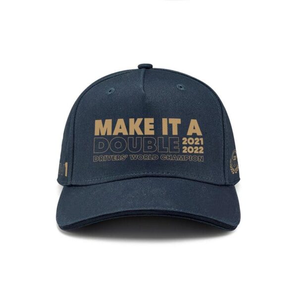 GORRA RED BULL MAX VERSTAPPEN MAKE IT A DOUBLE CHAMPION 2022