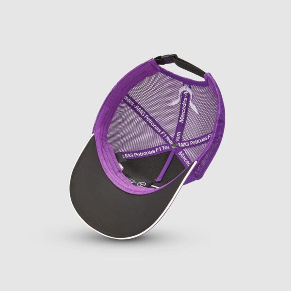 GORRA MERCEDES LEWIS HAMILTON LILA 2024 - Imagen 4