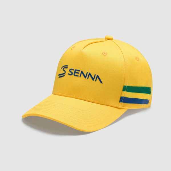 GORRA AYRTON SENNA STRIPE YELLOW - Imagen 2