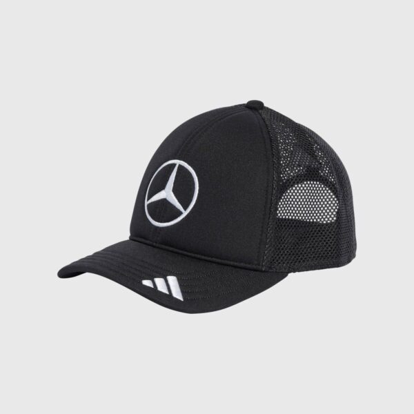 GORRA MERCEDES TRUCKER NEGRA 2025