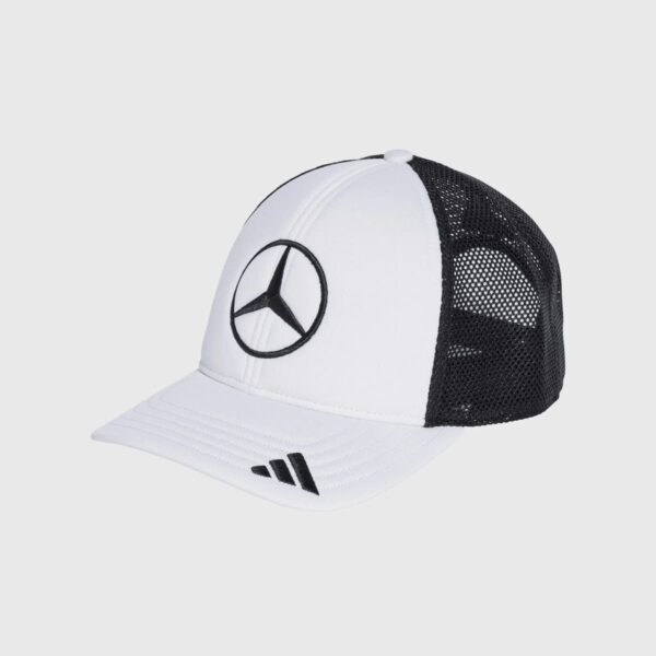 GORRA MERCEDES TRUCKER BLANCA 2025