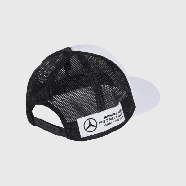 GORRA MERCEDES TRUCKER BLANCA 2025 - Imagen 3
